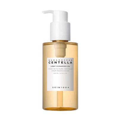 روغن پاک کننده لایت ماداگاسکار سنتلا اسکین 1004 با حجم 200 میل light cleansing oil skin1004