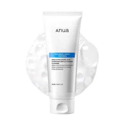 فوم شستشوی هیالورونیک اسید و پنتول آنوا با حجم 150 میل Anua 8 Hyaluronic Acid Hydrating Gentle Foaming Cleanser