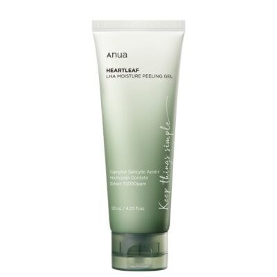 ژل پیلینگ مرطوب کننده و تسکین دهنده آنوا با حجم 120 میل Anua Heartleaf LHA Moisture Peeling Gel